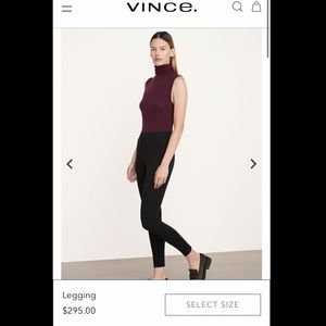 Vince black leggings